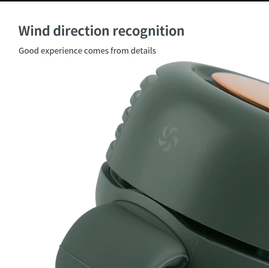 Portable Rechargeable Clip-On Personal Fan – USB-C Mini Wearable Cooling Fan, 3-Speed, 360° Adjustable