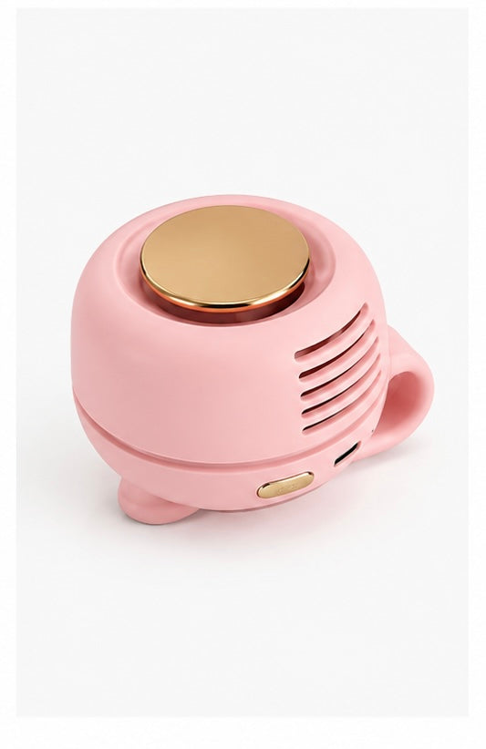 Portable Rechargeable Clip-On Personal Fan – USB-C Mini Wearable Cooling Fan, 3-Speed, 360° Adjustable
