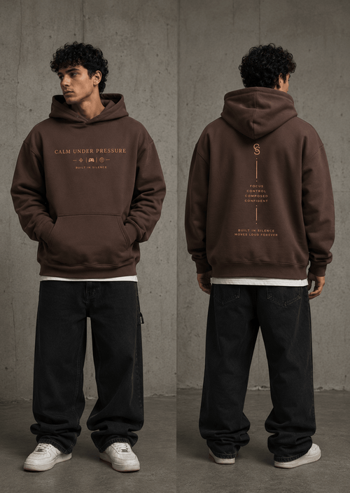 Calm Under Pressure Heavyweight Hoodie Hoodie oversized streetwear hoodie t-shirt for men women - CHILLSTRIKE premium urban fashion