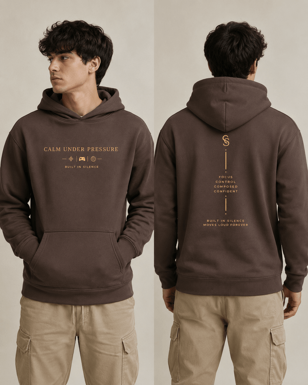 Calm Under Pressure Heavyweight Hoodie Hoodie oversized streetwear hoodie t-shirt for men women - CHILLSTRIKE premium urban fashion