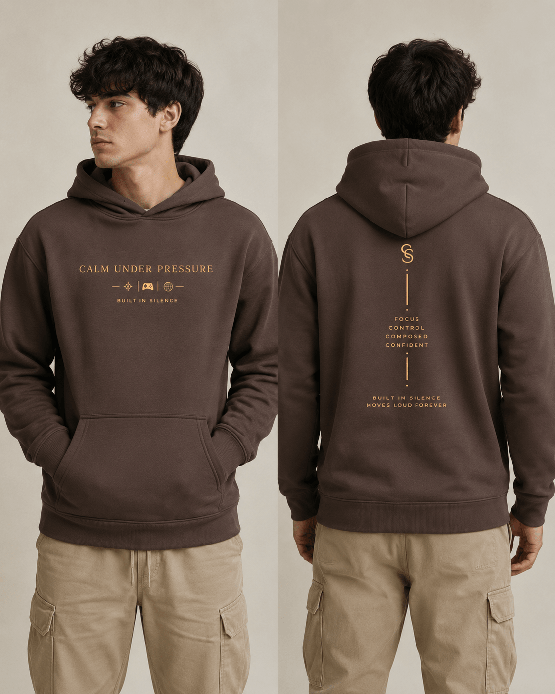 Calm Under Pressure Heavyweight Hoodie Hoodie oversized streetwear hoodie t-shirt for men women - CHILLSTRIKE premium urban fashion