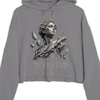 Cracked not defeated crop Crop hoodie oversized streetwear hoodie t-shirt for men women - CHILLSTRIKE premium urban fashion