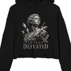 Cracked not defeated crop Crop hoodie oversized streetwear hoodie t-shirt for men women - CHILLSTRIKE premium urban fashion
