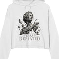 Cracked not defeated crop Crop hoodie oversized streetwear hoodie t-shirt for men women - CHILLSTRIKE premium urban fashion