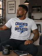Cracked Not Defeated Premium Tee T-shirt oversized streetwear hoodie t-shirt for men women- CHILLSTRIKE premium urban fashion