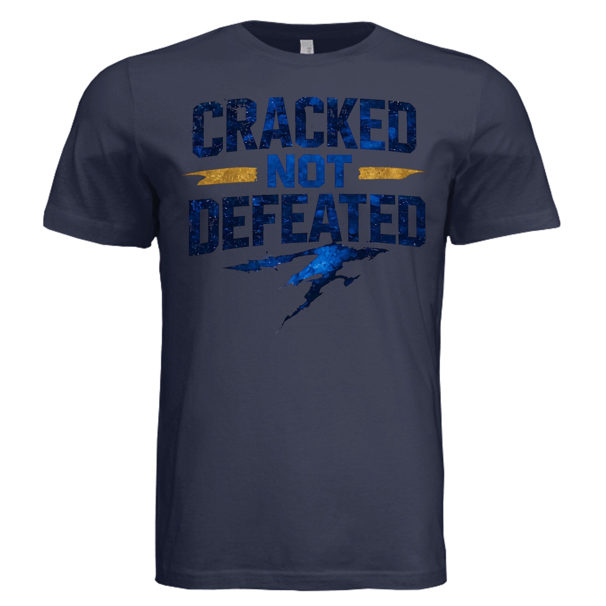 Cracked Not Defeated Premium Tee T-shirt oversized streetwear hoodie t-shirt for men women- CHILLSTRIKE premium urban fashion