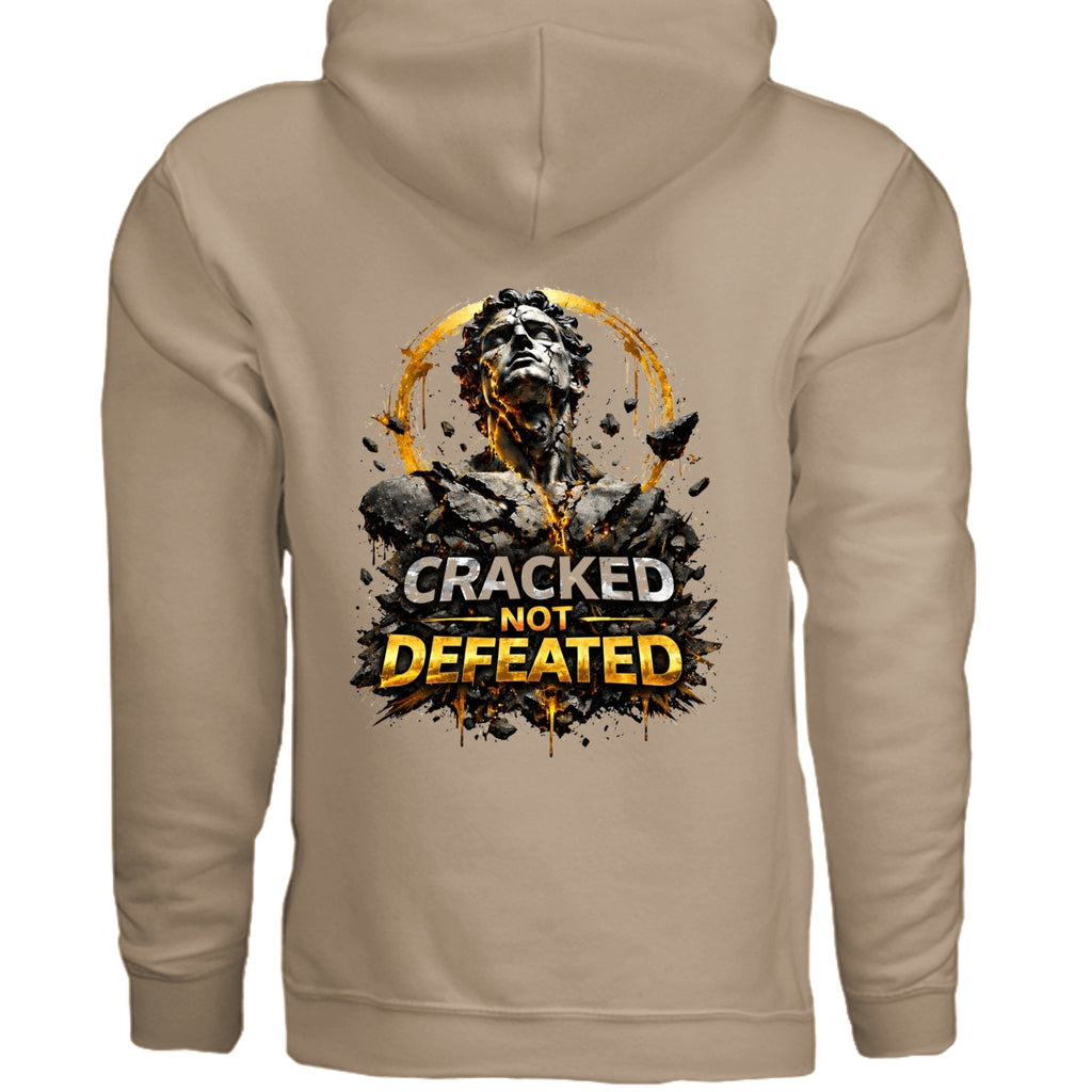 Cracked not defeated Hoodie oversized streetwear hoodie t-shirt for men women - CHILLSTRIKE premium urban fashion