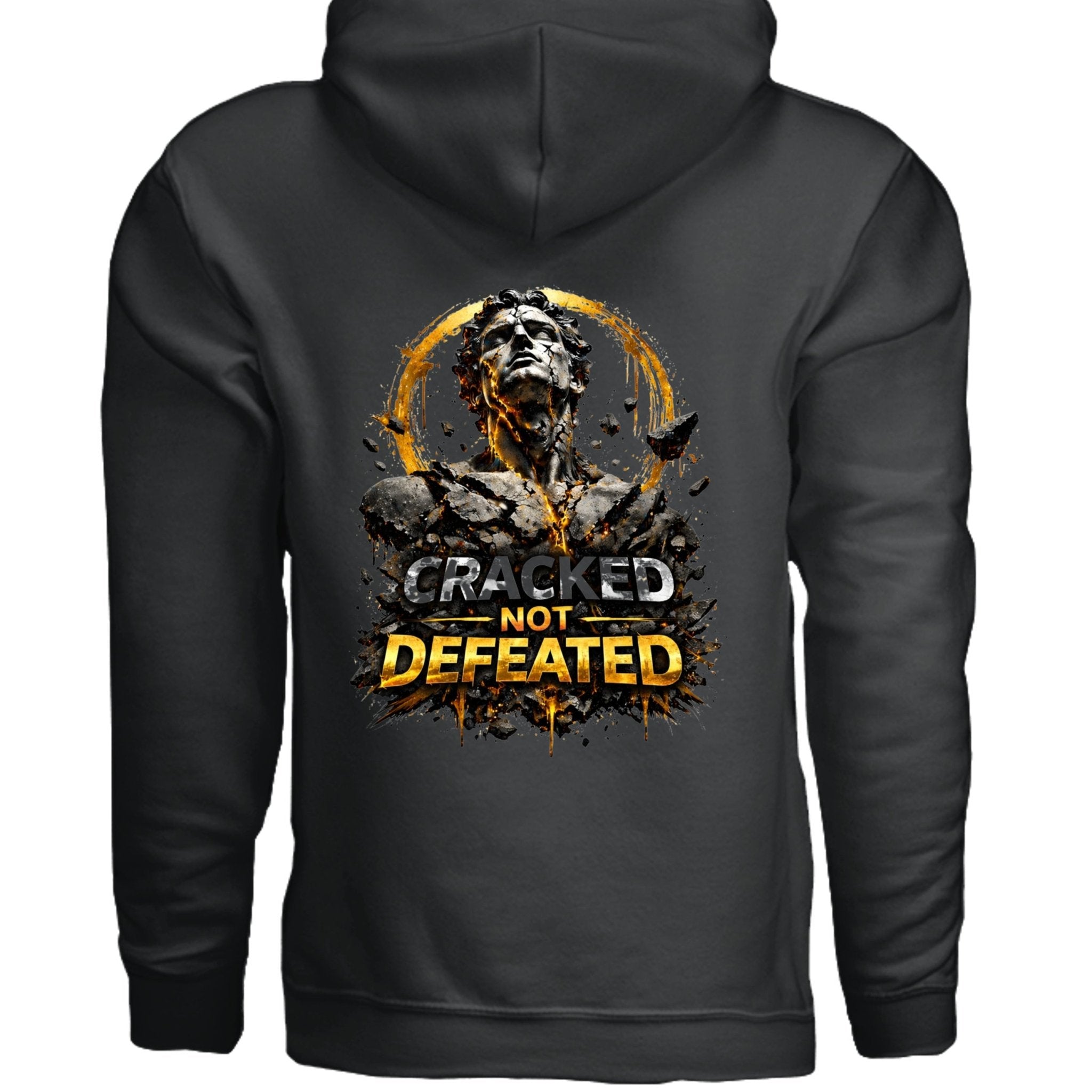 Cracked not defeated Hoodie oversized streetwear hoodie t-shirt for men women - CHILLSTRIKE premium urban fashion
