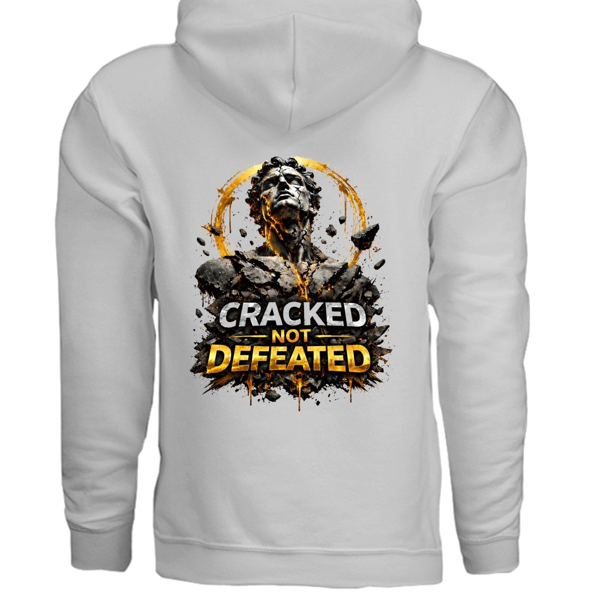 Cracked not defeated Hoodie oversized streetwear hoodie t-shirt for men women - CHILLSTRIKE premium urban fashion