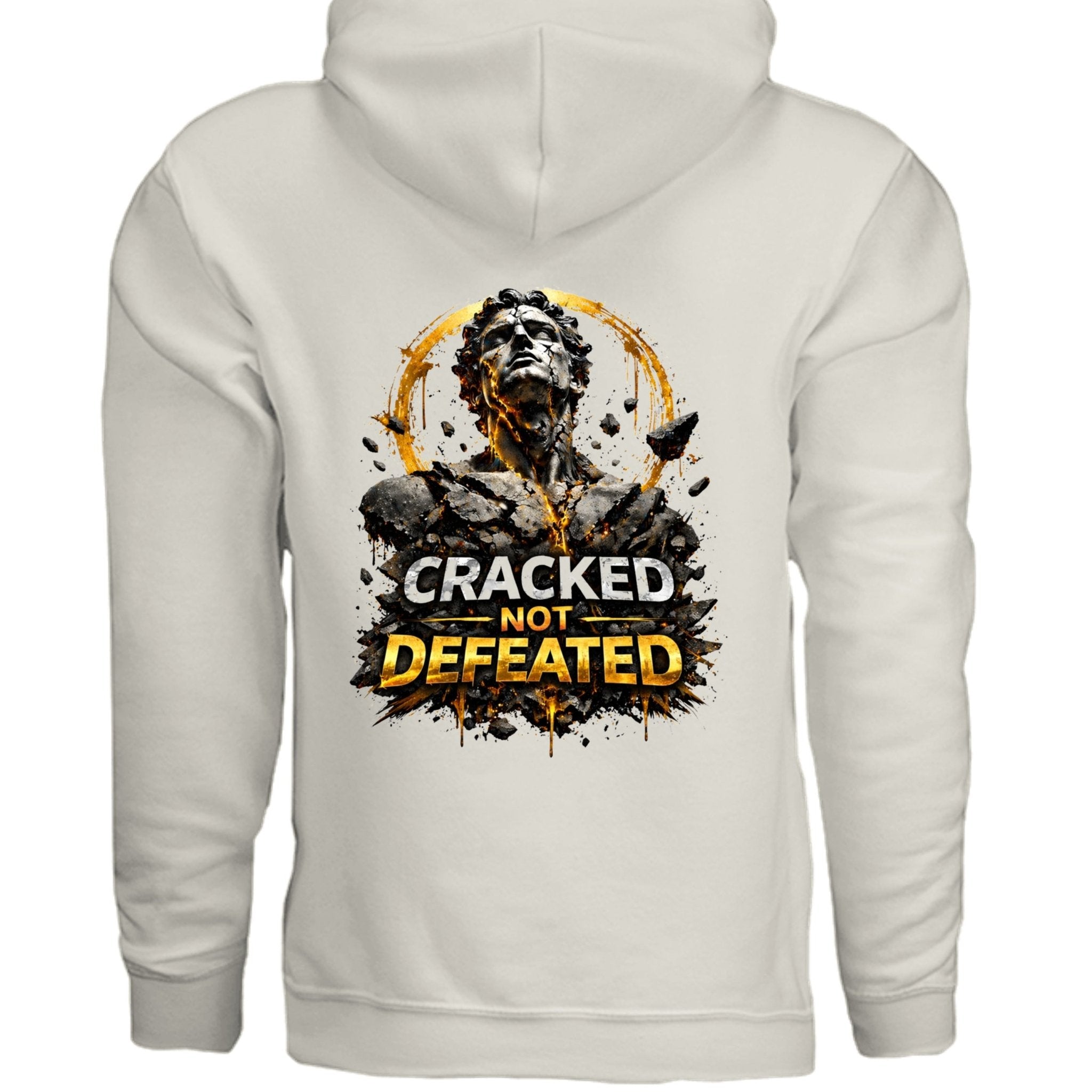 Cracked not defeated Hoodie oversized streetwear hoodie t-shirt for men women - CHILLSTRIKE premium urban fashion
