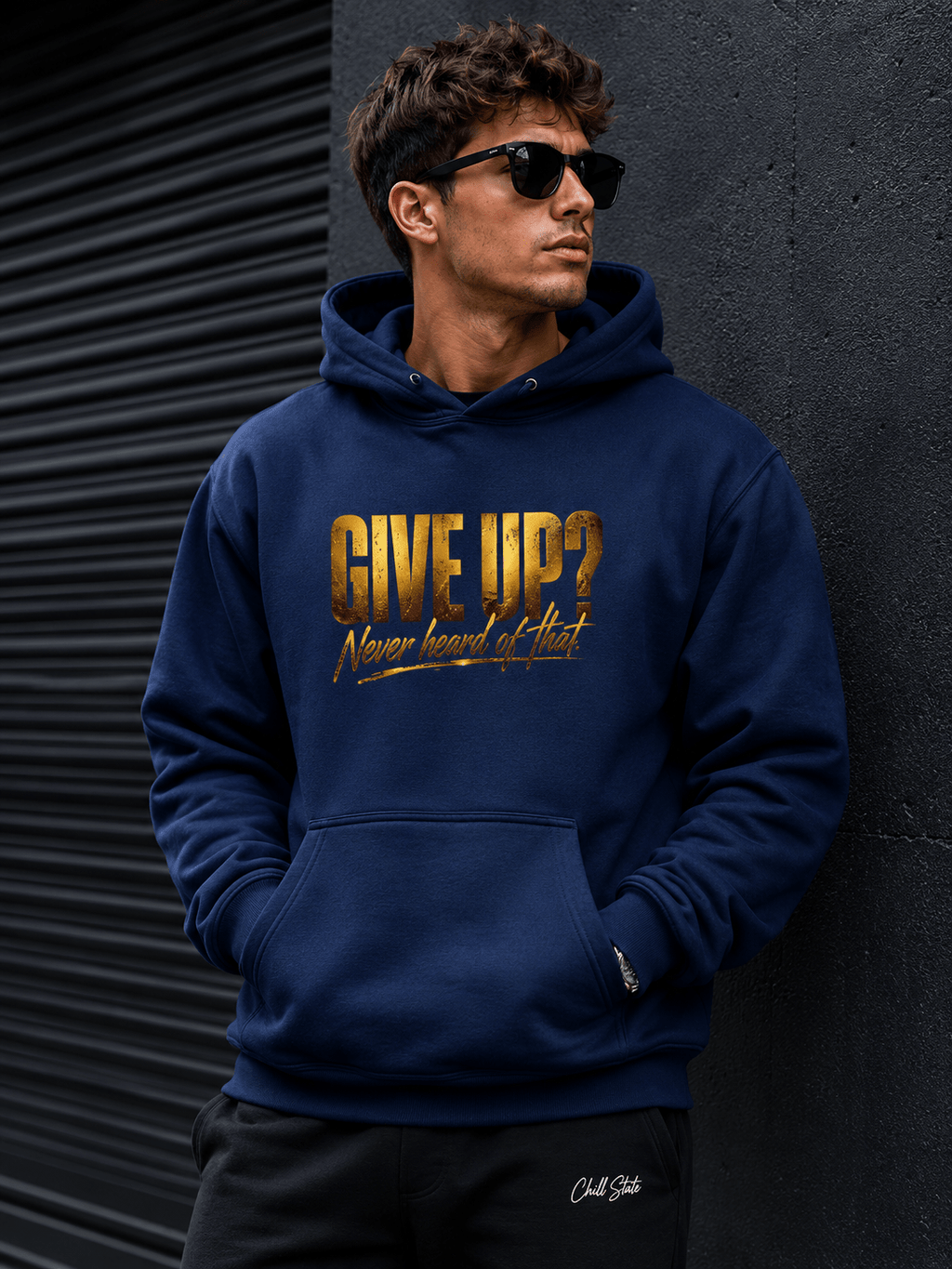 Given up - heavyweight hoodie oversized streetwear hoodie t-shirt for men women - CHILLSTRIKE premium urban fashion
