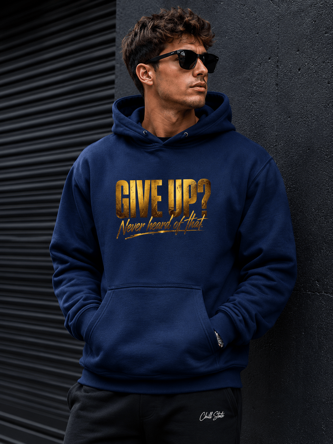Given up - heavyweight hoodie oversized streetwear hoodie t-shirt for men women - CHILLSTRIKE premium urban fashion