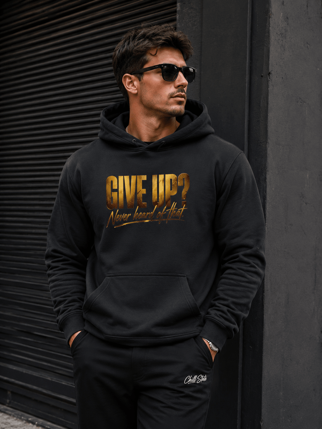 Given up - heavyweight hoodie oversized streetwear hoodie t-shirt for men women - CHILLSTRIKE premium urban fashion