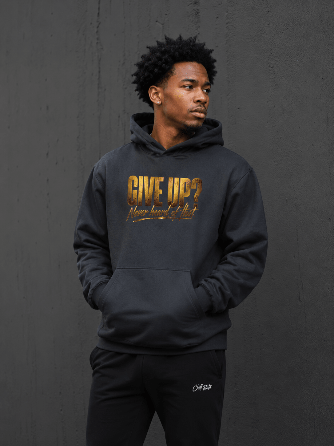 Given up - heavyweight hoodie oversized streetwear hoodie t-shirt for men women - CHILLSTRIKE premium urban fashion