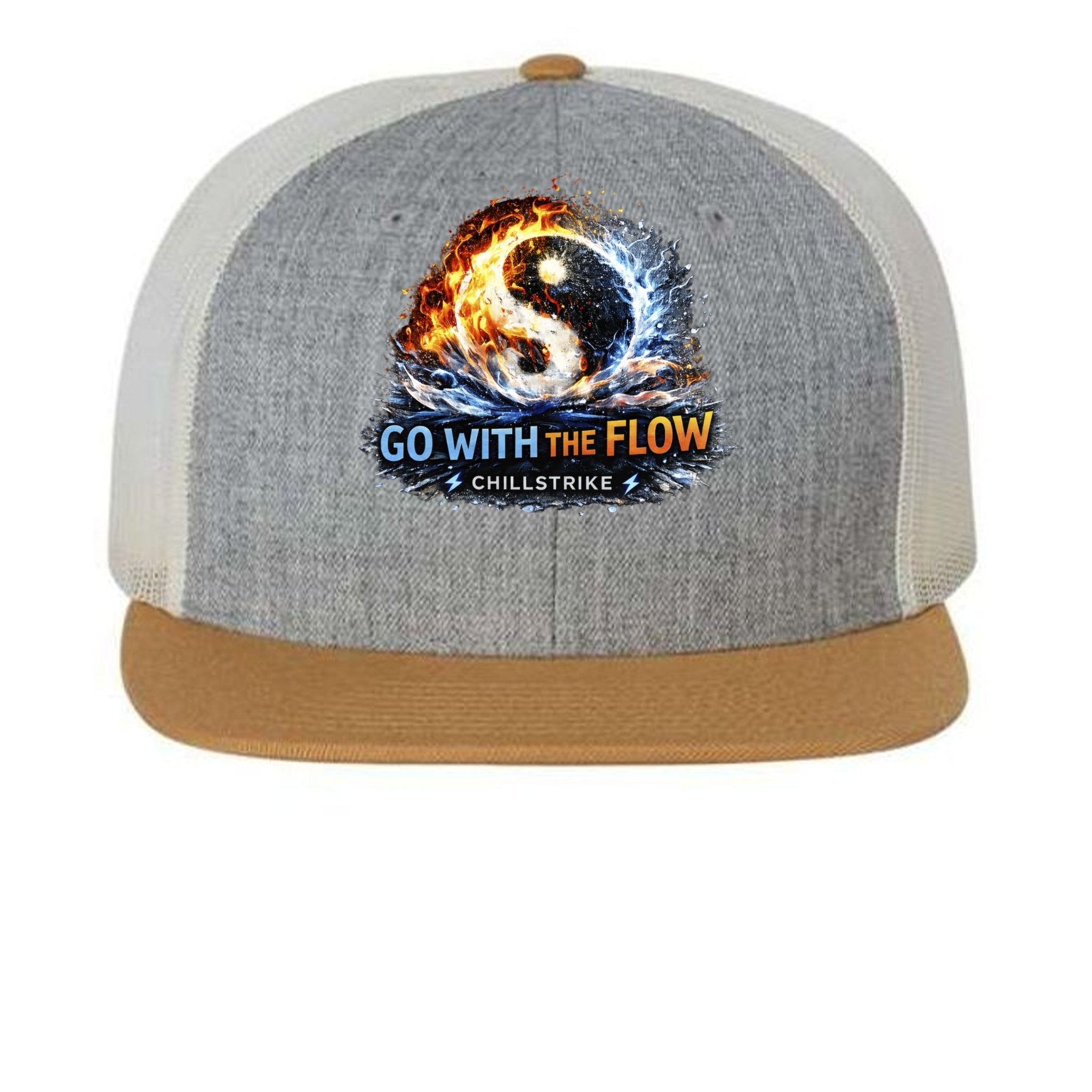 Go With The Flow Trucker Hat Hat oversized streetwear hoodie t-shirt for men women - CHILLSTRIKE premium urban fashion