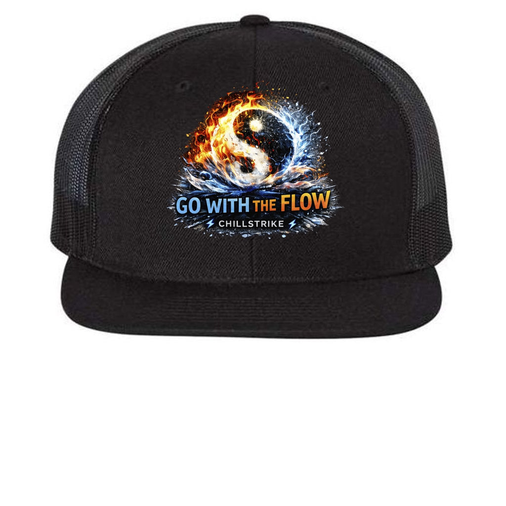 Go With The Flow Trucker Hat Hat oversized streetwear hoodie t-shirt for men women - CHILLSTRIKE premium urban fashion