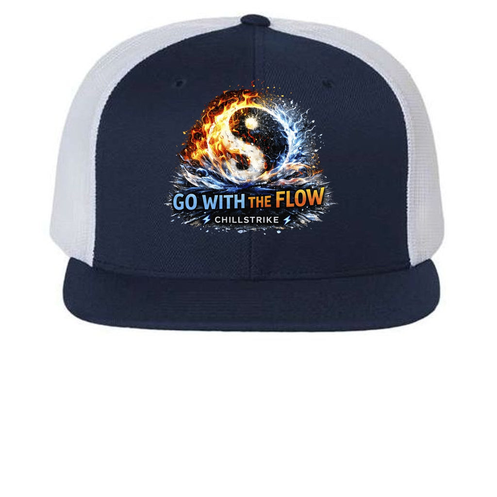 Go With The Flow Trucker Hat Hat oversized streetwear hoodie t-shirt for men women - CHILLSTRIKE premium urban fashion