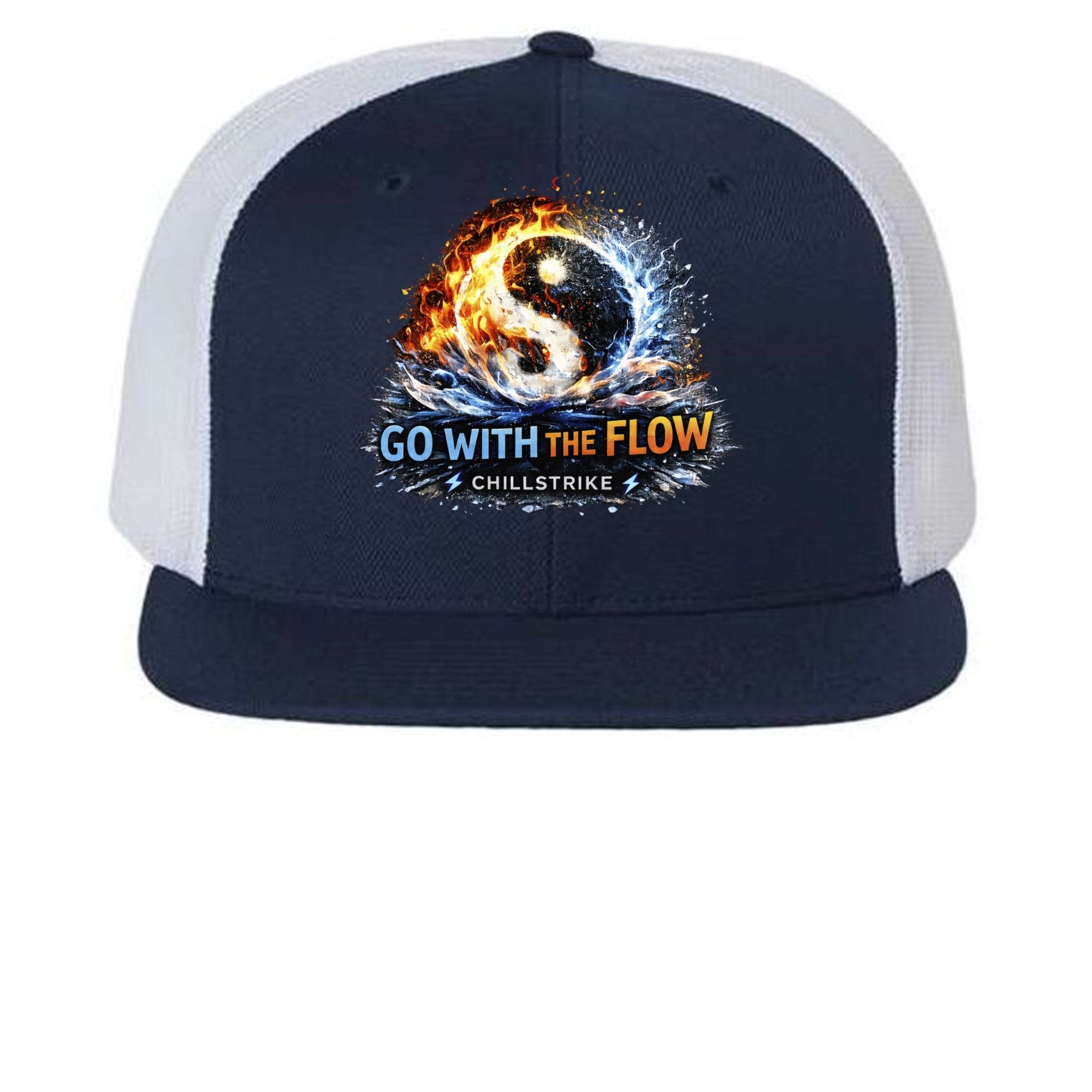Go With The Flow Trucker Hat Hat oversized streetwear hoodie t-shirt for men women - CHILLSTRIKE premium urban fashion