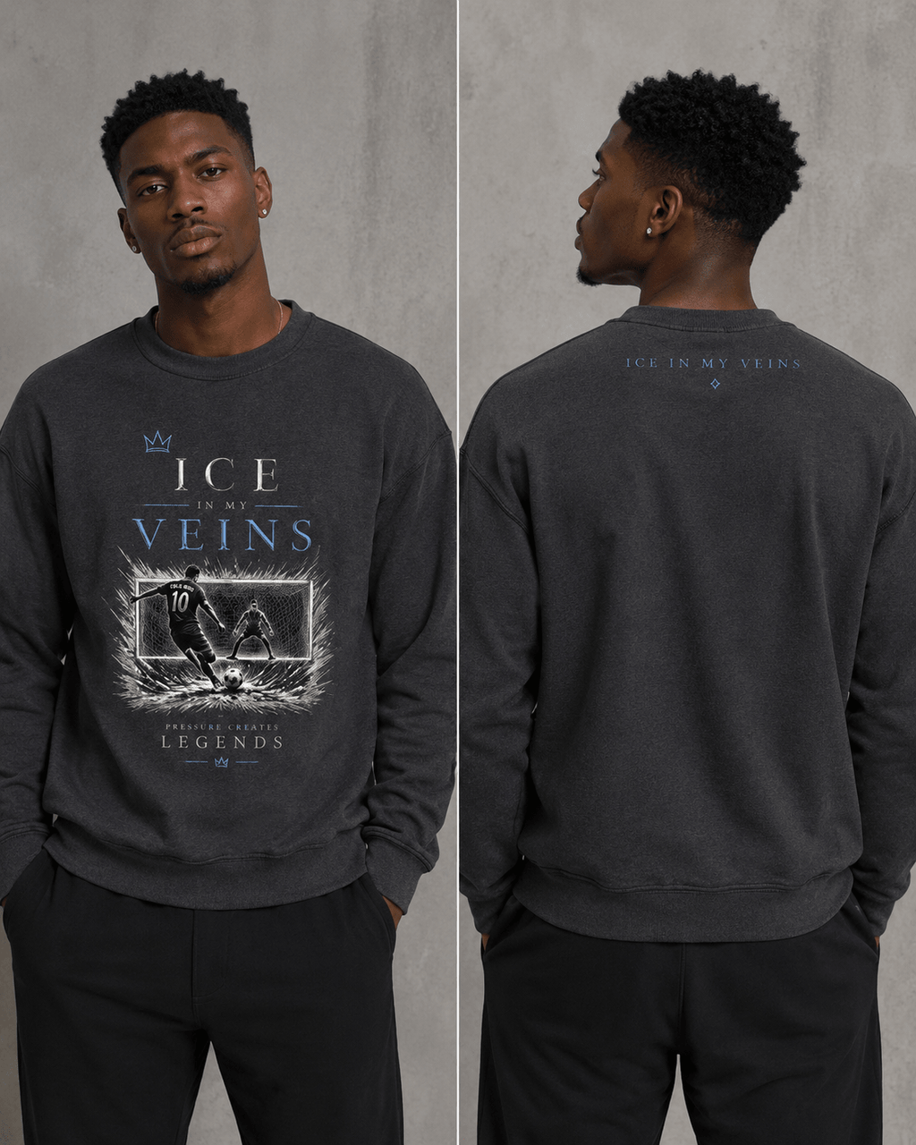 Ice In My Veins Crewneck 01 |Sweatshirt Sweatshirt oversized streetwear hoodie t-shirt for men women - CHILLSTRIKE premium urban fashion