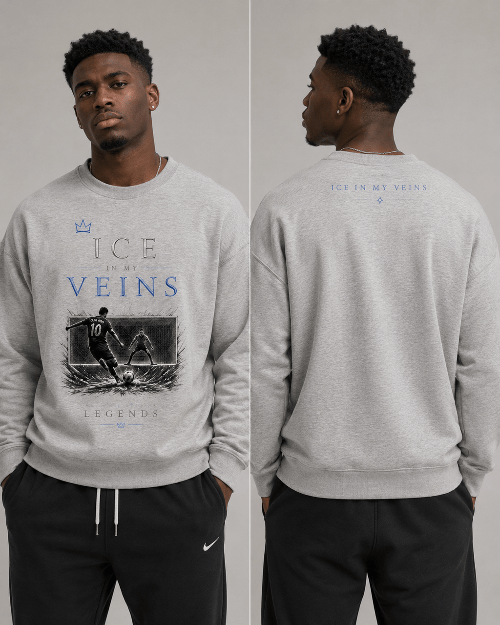 Ice In My Veins Crewneck 01 |Sweatshirt Sweatshirt oversized streetwear hoodie t-shirt for men women - CHILLSTRIKE premium urban fashion