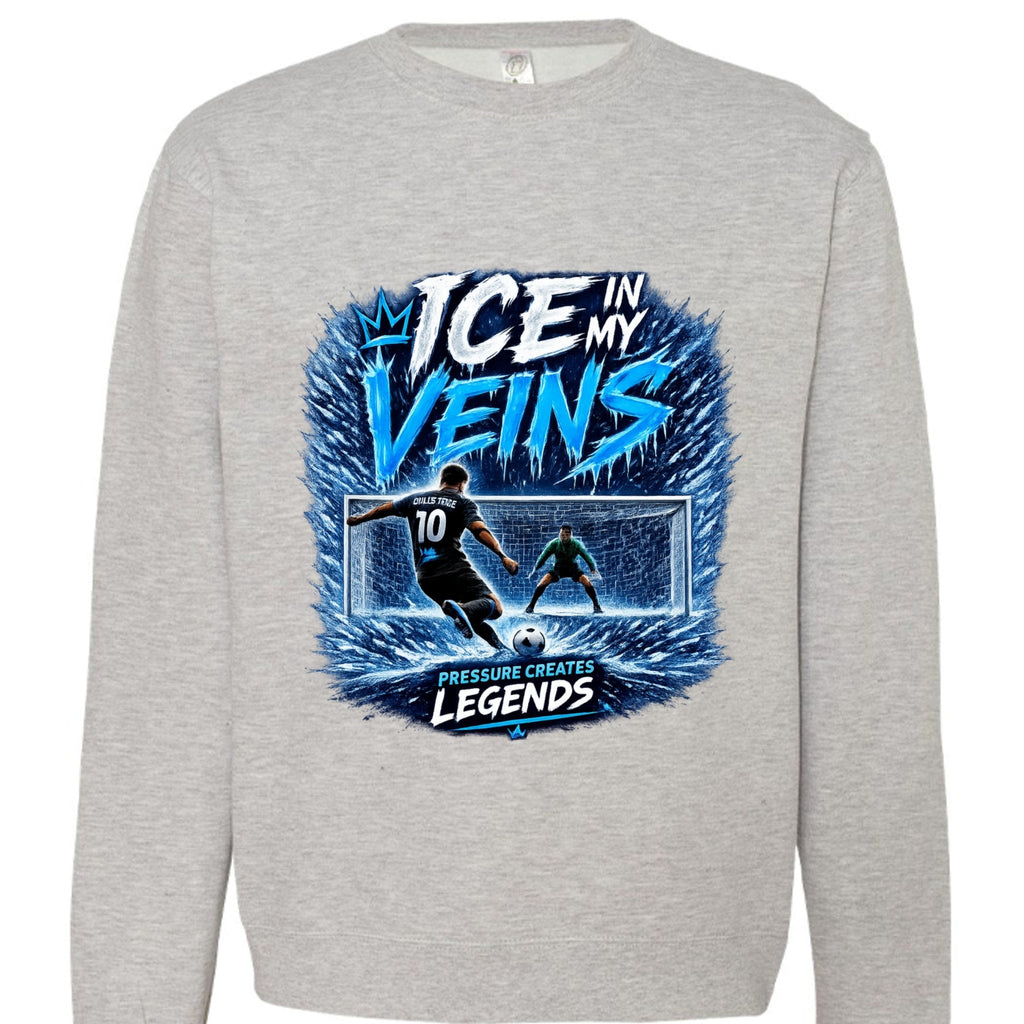 Ice In My Veins Crewneck - Pressure Creates Legends Edition Sweatshirt oversized streetwear hoodie t-shirt for men women - CHILLSTRIKE premium urban fashion