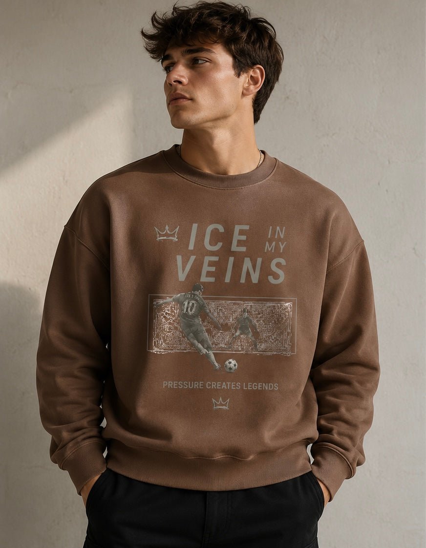 ICE IN MY VEINS Crewneck Sweatshirt 02 Sweatshirt oversized streetwear hoodie t-shirt for men women - CHILLSTRIKE premium urban fashion