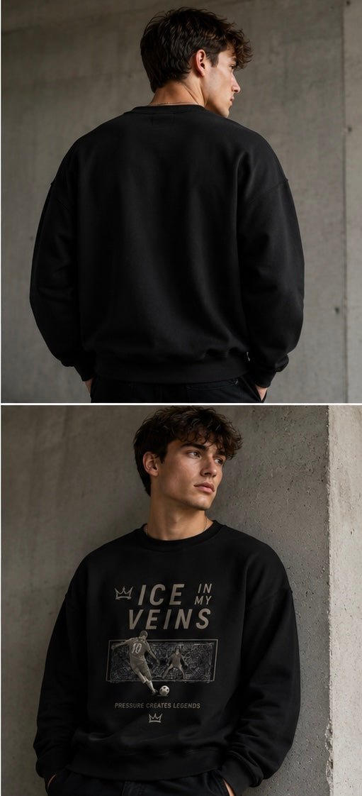 ICE IN MY VEINS Crewneck Sweatshirt 02 Sweatshirt oversized streetwear hoodie t-shirt for men women - CHILLSTRIKE premium urban fashion