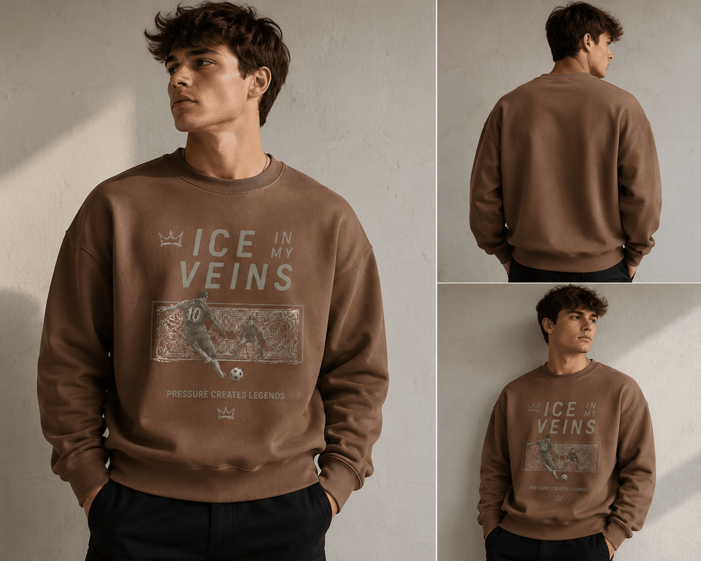 ICE IN MY VEINS Crewneck Sweatshirt 02 Sweatshirt oversized streetwear hoodie t-shirt for men women - CHILLSTRIKE premium urban fashion