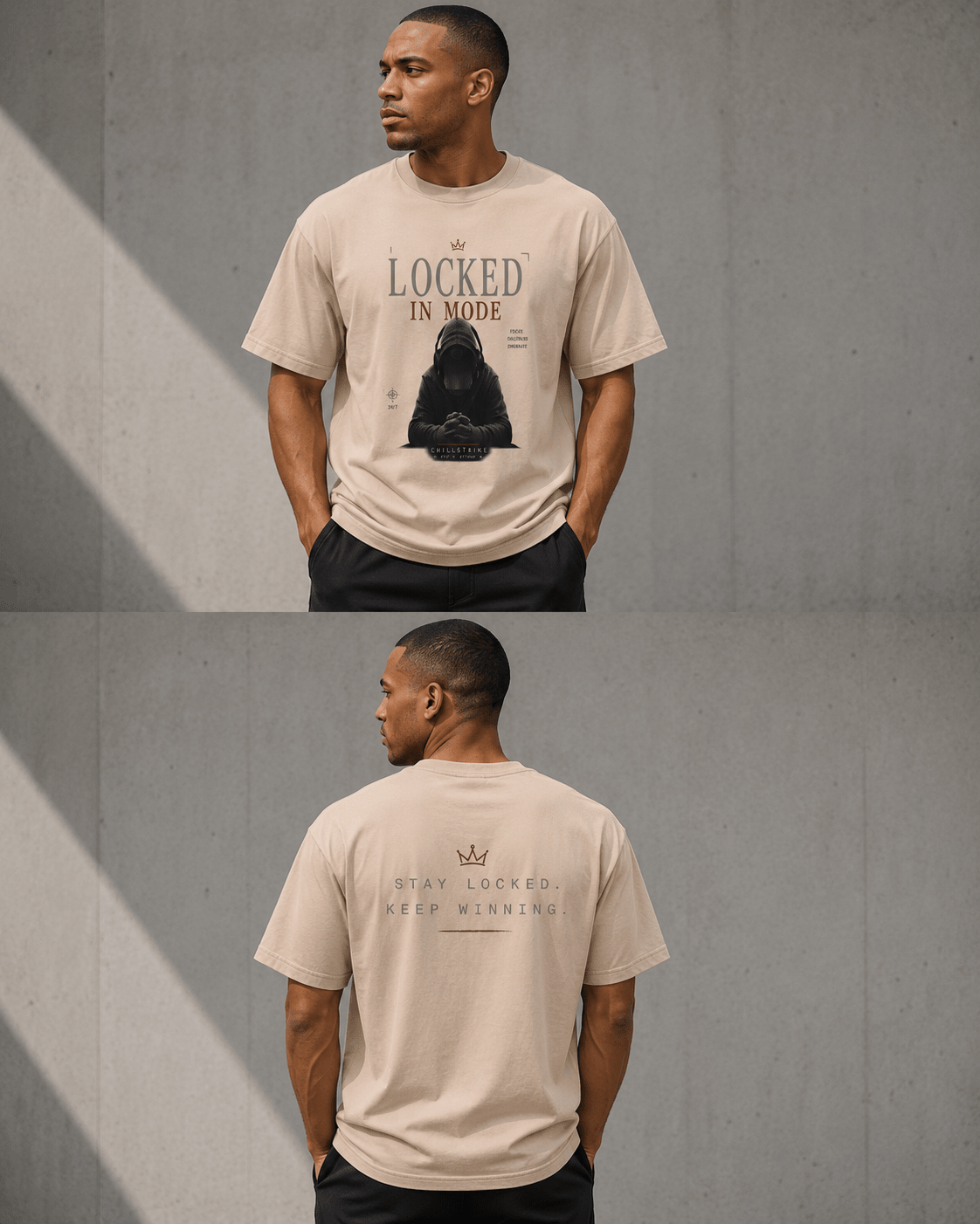 Lock in Mode - heavyweights Tee T-shirt oversized streetwear hoodie t-shirt for men women - CHILLSTRIKE premium urban fashion
