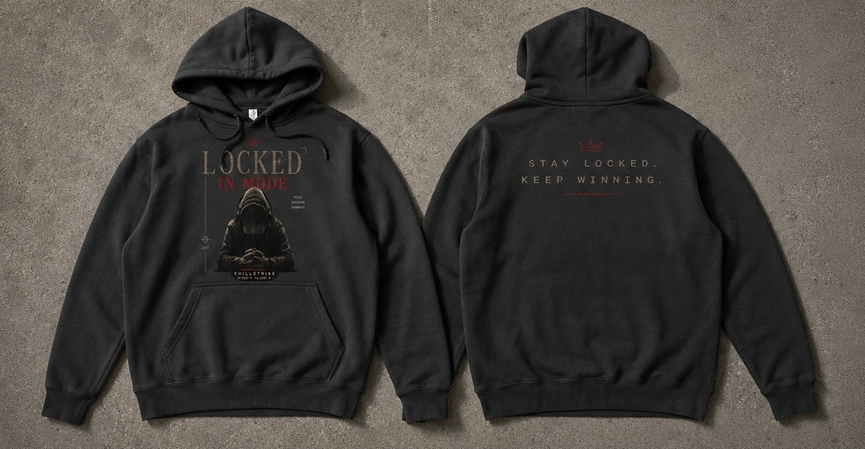 Lock in mode - premium heavyweight hoodie Hoodie oversized streetwear hoodie t-shirt for men women - CHILLSTRIKE premium urban fashion