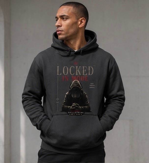 Lock in mode - premium heavyweight hoodie Hoodie oversized streetwear hoodie t-shirt for men women - CHILLSTRIKE premium urban fashion