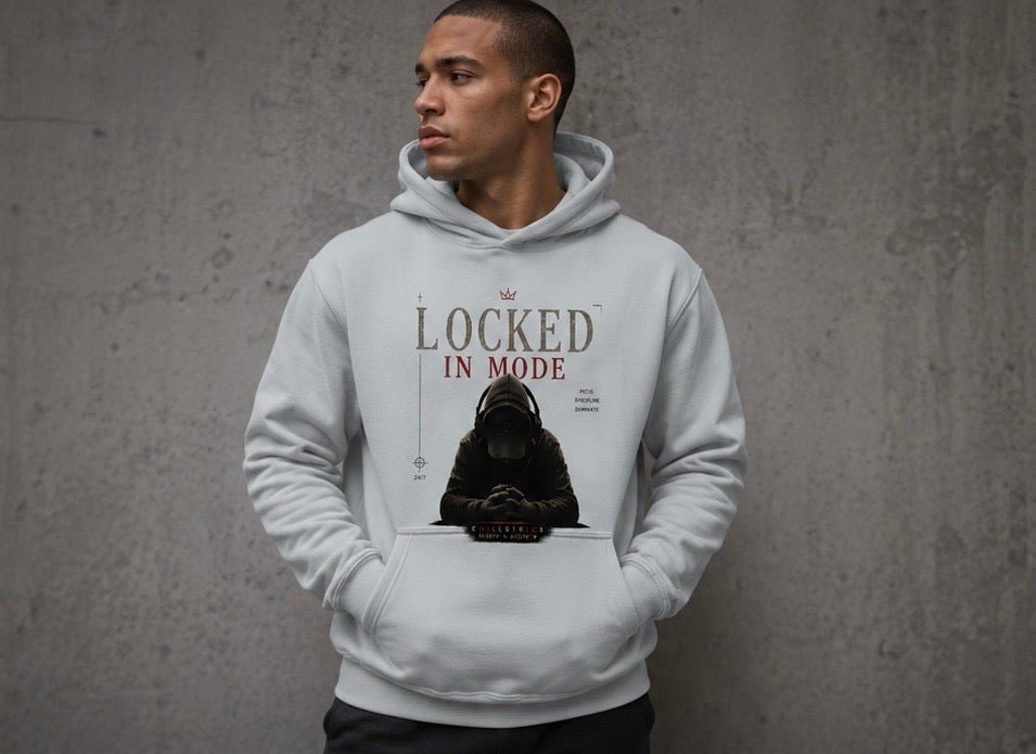 Lock in mode - premium heavyweight hoodie Hoodie oversized streetwear hoodie t-shirt for men women - CHILLSTRIKE premium urban fashion
