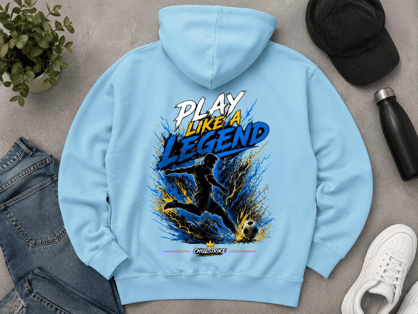 Play like a legend hoodie Hoodie oversized streetwear hoodie t-shirt for men women - CHILLSTRIKE premium urban fashion