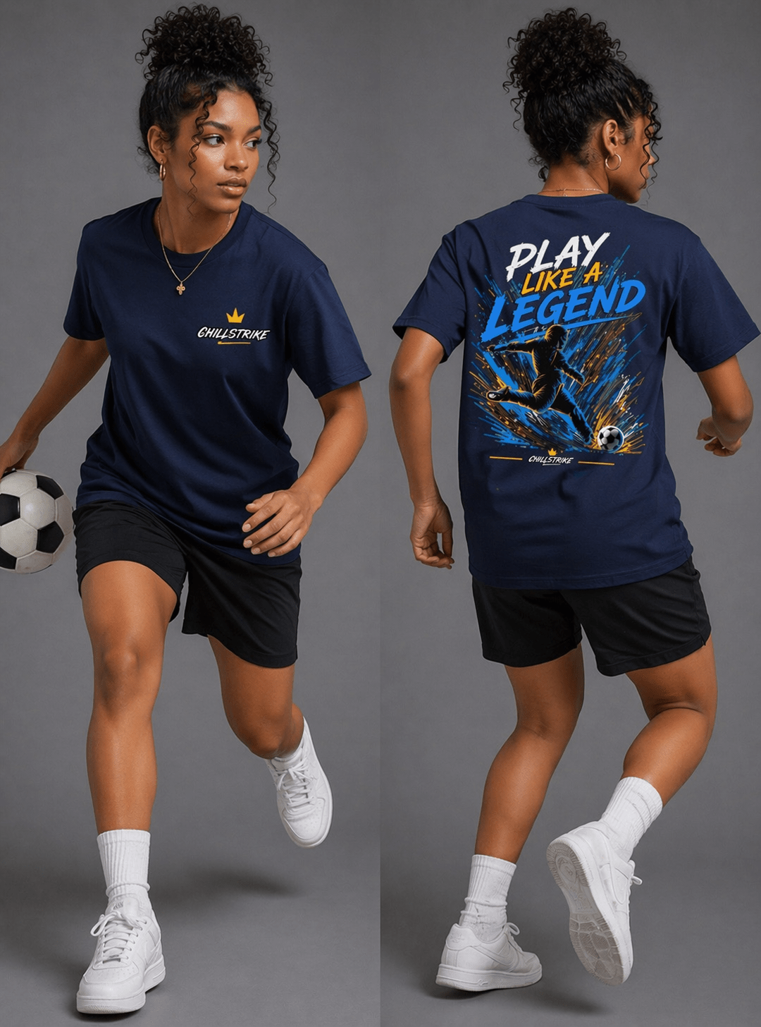 Play like a legend Tee T-shirt oversized streetwear hoodie t-shirt for men women - CHILLSTRIKE premium urban fashion