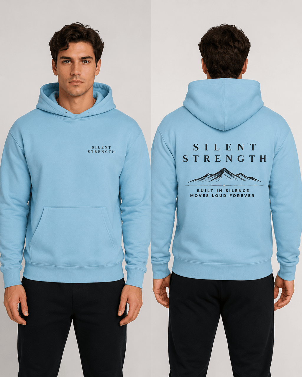 Silent Strength Mediunweight Hoodie Hoodie oversized streetwear hoodie t-shirt for men women - CHILLSTRIKE premium urban fashion