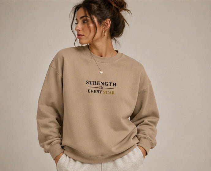 Strength in every scar - s Sweatshirt oversized streetwear hoodie t-shirt for men women - CHILLSTRIKE premium urban fashion