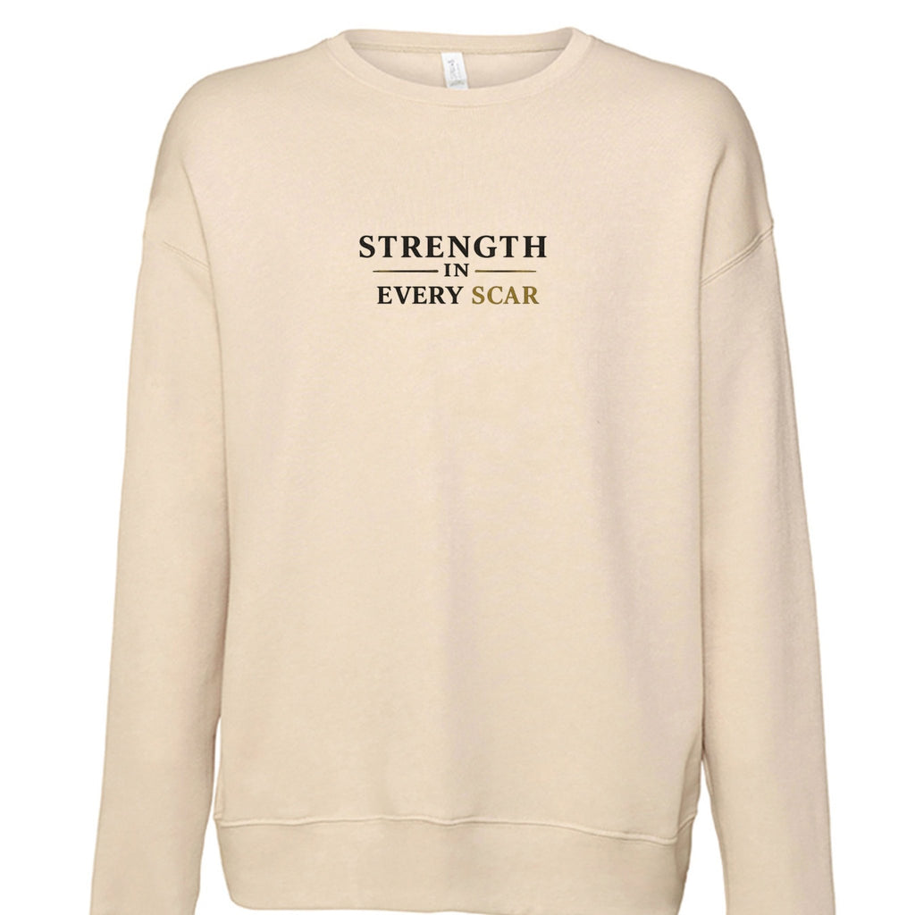 Strength in every scar - s Sweatshirt oversized streetwear hoodie t-shirt for men women - CHILLSTRIKE premium urban fashion