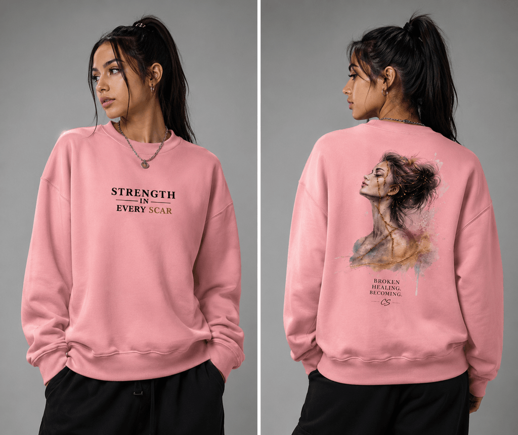 Strength in every scar - s Sweatshirt oversized streetwear hoodie t-shirt for men women - CHILLSTRIKE premium urban fashion