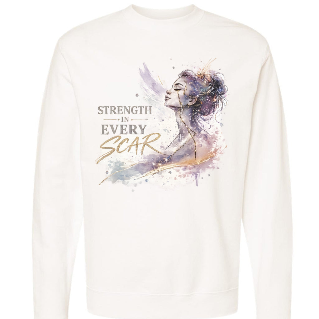 Strength in every scar Sweatshirt oversized streetwear hoodie t-shirt for men women - CHILLSTRIKE premium urban fashion